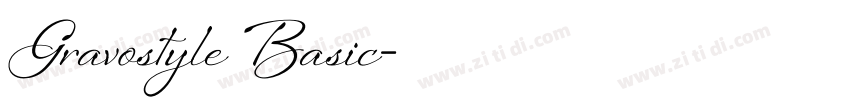 Gravostyle Basic字体转换